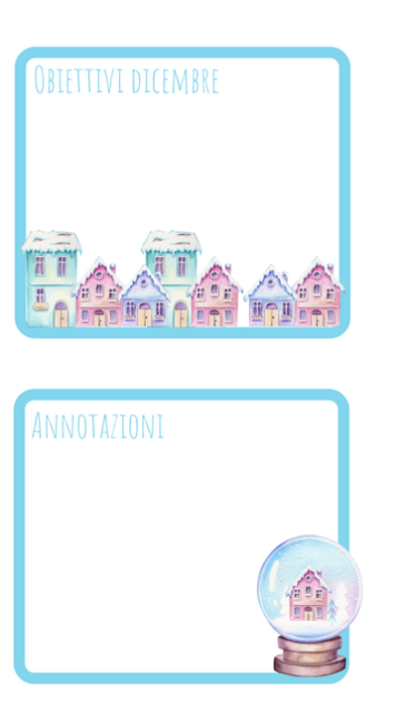 inserti di dicembre obiettivi